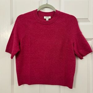 NWT Cute Short-Sleeve Pink Sweater